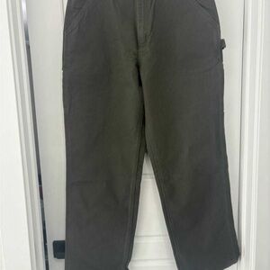 Carhartt Men's loose straight washed duck lined dungarees 36x32